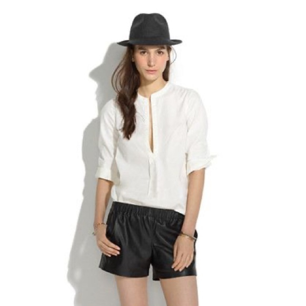 Madewell Texture weave Popover top